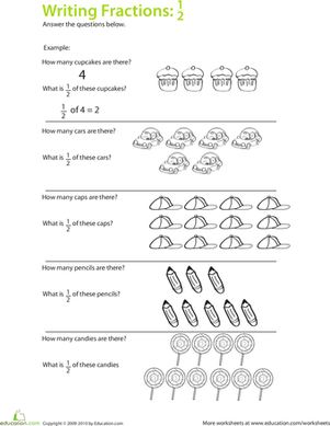 分数数学:求1/2