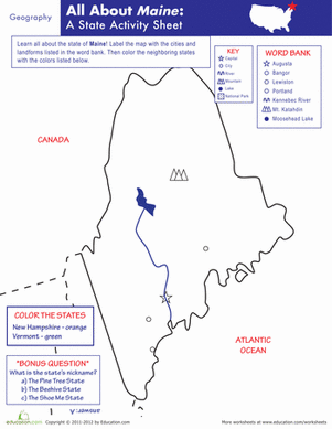 缅因州地理