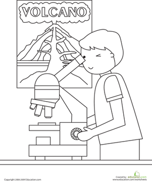 科学课着色页