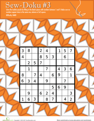 玩Sew Doku 3！