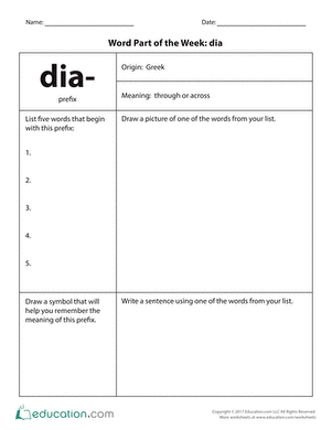 本周词汇部分:dia