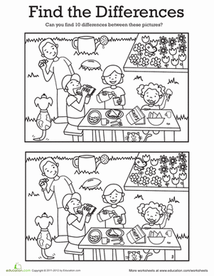 找到不同的野餐