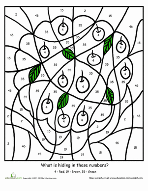 按数字分类的颜色:树