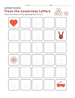 AlphabetBlockstracetheLowersEletters字母表
