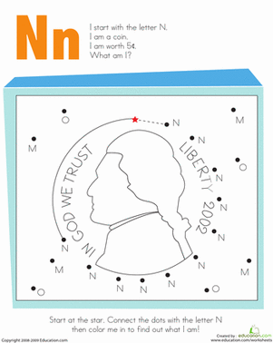 字母点对点：N