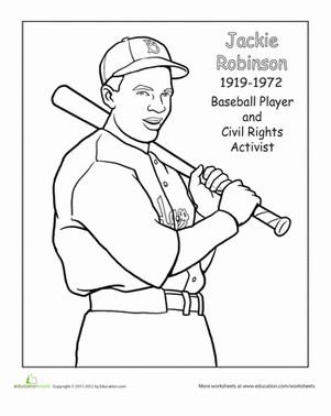 Jackierobinson彩色页面