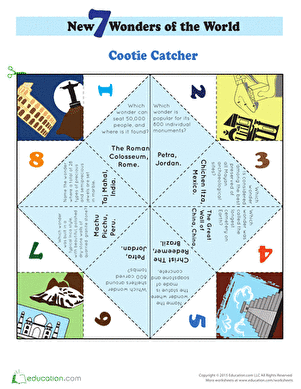 Cootie Catcher:探索世界新七大奇迹