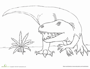 给霸王龙上色