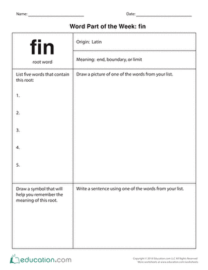 本周单词部分:Fin