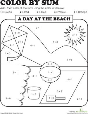 夏季颜色:沙滩日
