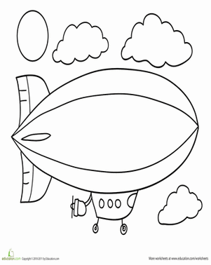 Blimp着色页