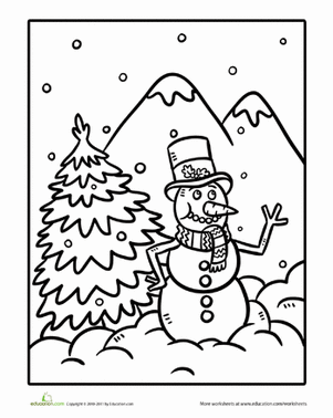 雪人颜色