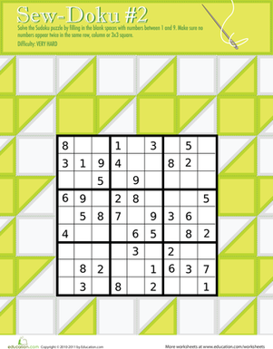 玩Sew Doku 2！