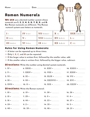 使用罗马数字