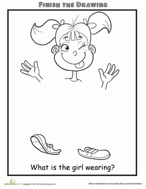 画完:女孩穿的是什么？