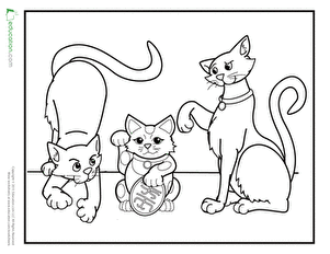 猫和马内克-内克着色页