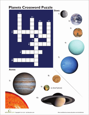 行星图片填字游戏