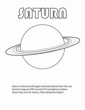 土星着色页