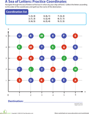 坐标网格:字母的海洋