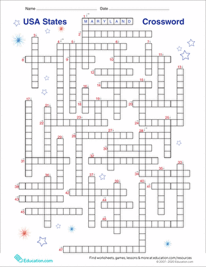 美国纵横字谜