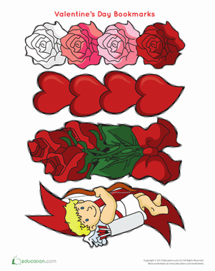 情人节书签
