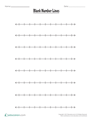 空白数字行