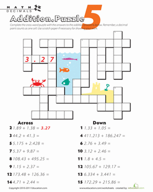 交叉数字拼图#5