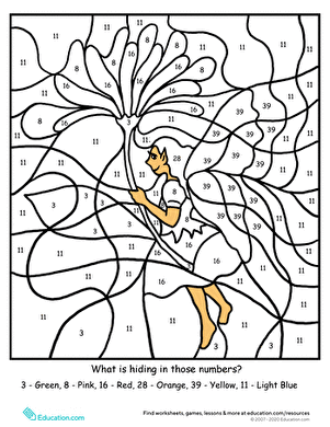 彩色数字精灵