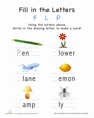 填写字母：F L P
