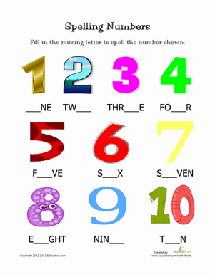 拼写数字