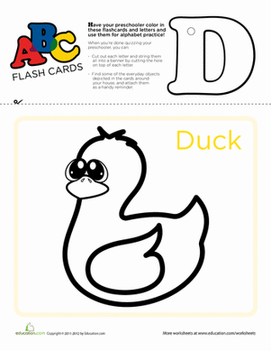 ABC抽认卡：D