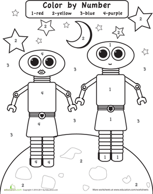 数字的颜色:太空中的机器人