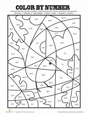 按数字划分的颜色