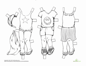 复古纸娃娃:夏季服装