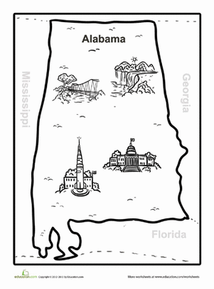 阿拉巴马地图