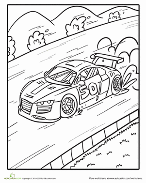 彩色50赛车
