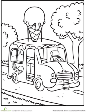 运输彩页：冰淇淋车