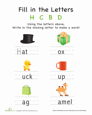填写字母：H C B D