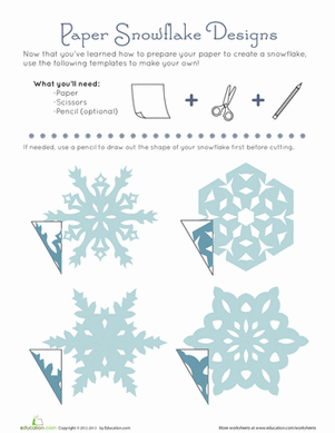 纸雪花图案