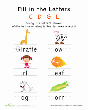 填写字母：C D G L
