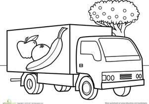 给车上色：水果车