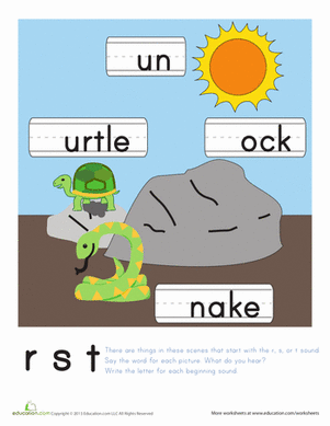 练习“R”、“S”和“T”音