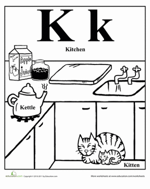 单词开始于k