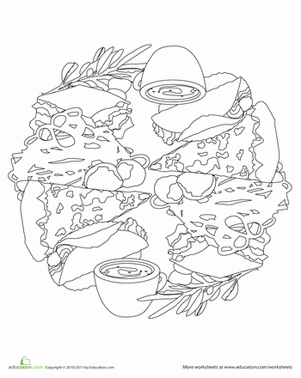 给曼荼罗上色:意大利食物