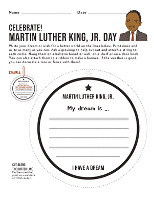用MLK许愿牌庆祝马丁·路德·金纪念日