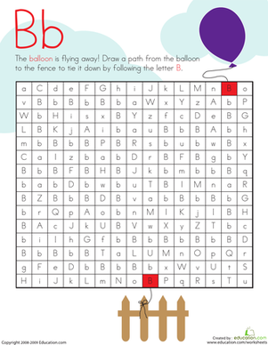 字母：B