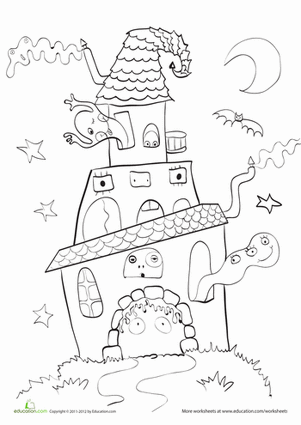 给鬼屋上色