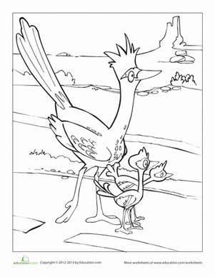 Roadrunner着色页