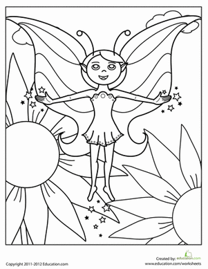 给幻星仙子上色
