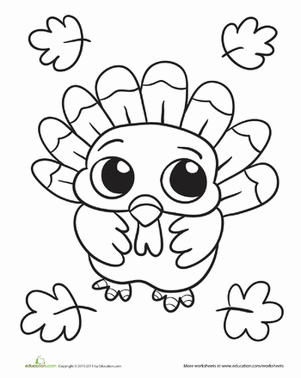 BabyTurkeyColoringPage婴儿床